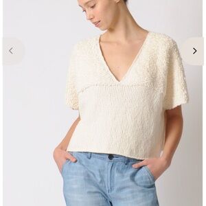 Wol Hide loop V-neck sweater